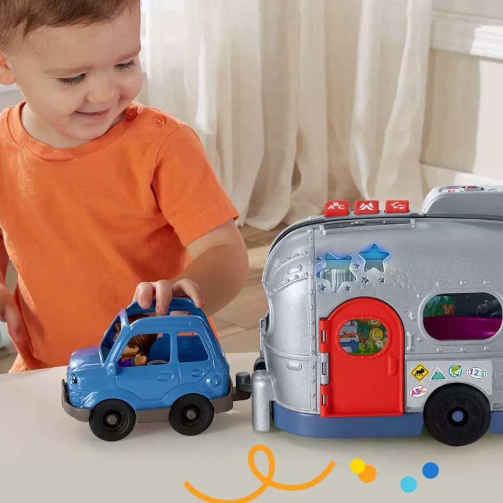 Fisher-Price Little People Light-Up Learning Camper Electronic Toy RV thumbnail