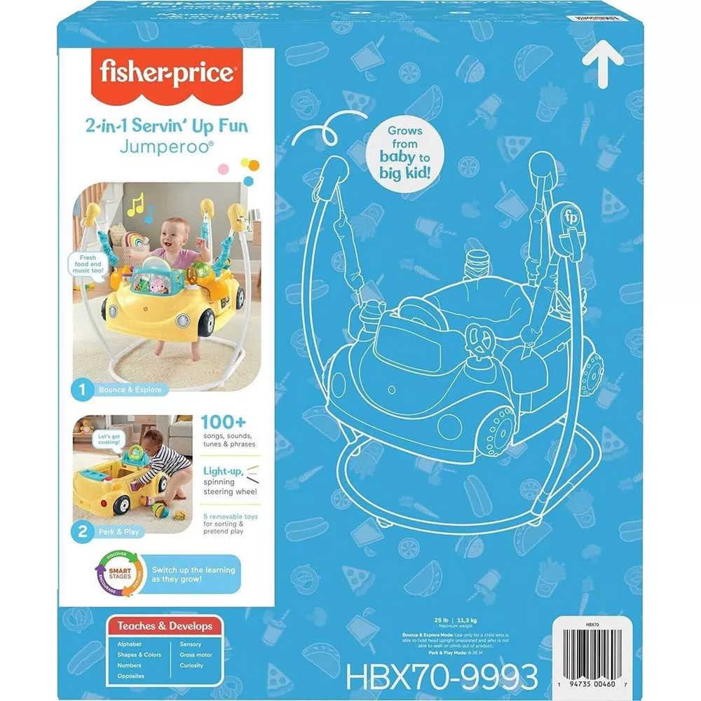 Fisher-Price 2-in-1 Servin Up Fun Jumperoo HBX70 thumbnail