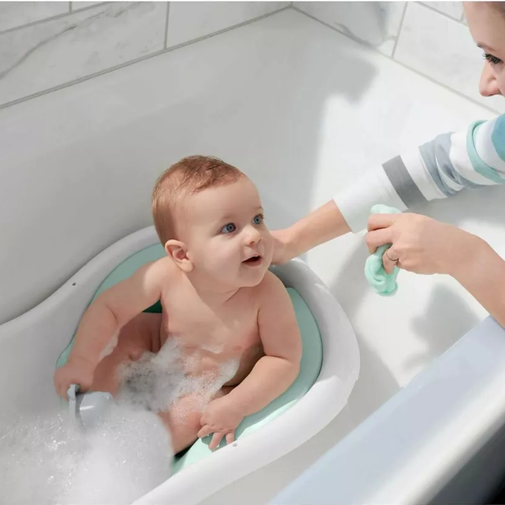 Fisher-Price Baby to Toddler Bath 4-in-1 Sling ‘n Seat Tub Climbing Leaves. This baby bathtub features four adjustable stages designed to grow with your child, from newborn to toddler, and handle every splashy moment along the way. GPW85 thumbnail