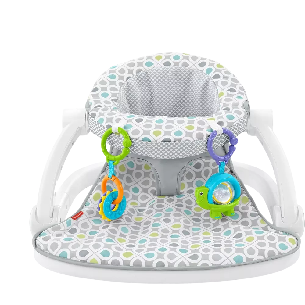 Fisher-Price Portable Baby Chair Sit-Me-Up Floor Seat With Developmental Toys. The Sit-Me-Up Floor Seat is thoughtfully designed to support healthy posture in infants, providing comfort and stability during playtime while keeping your baby safe. GGD48 thumbnail