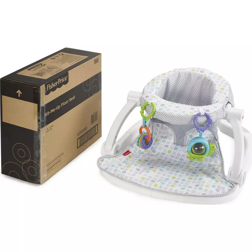 Fisher-Price Portable Baby Chair Sit-Me-Up Floor Seat With Developmental Toys. The Sit-Me-Up Floor Seat is thoughtfully designed to support healthy posture in infants, providing comfort and stability during playtime while keeping your baby safe. GGD48 thumbnail