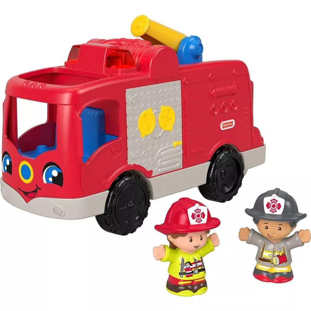 Fisher-Price Little People Helping Others Fire Truck FMN98 thumbnail