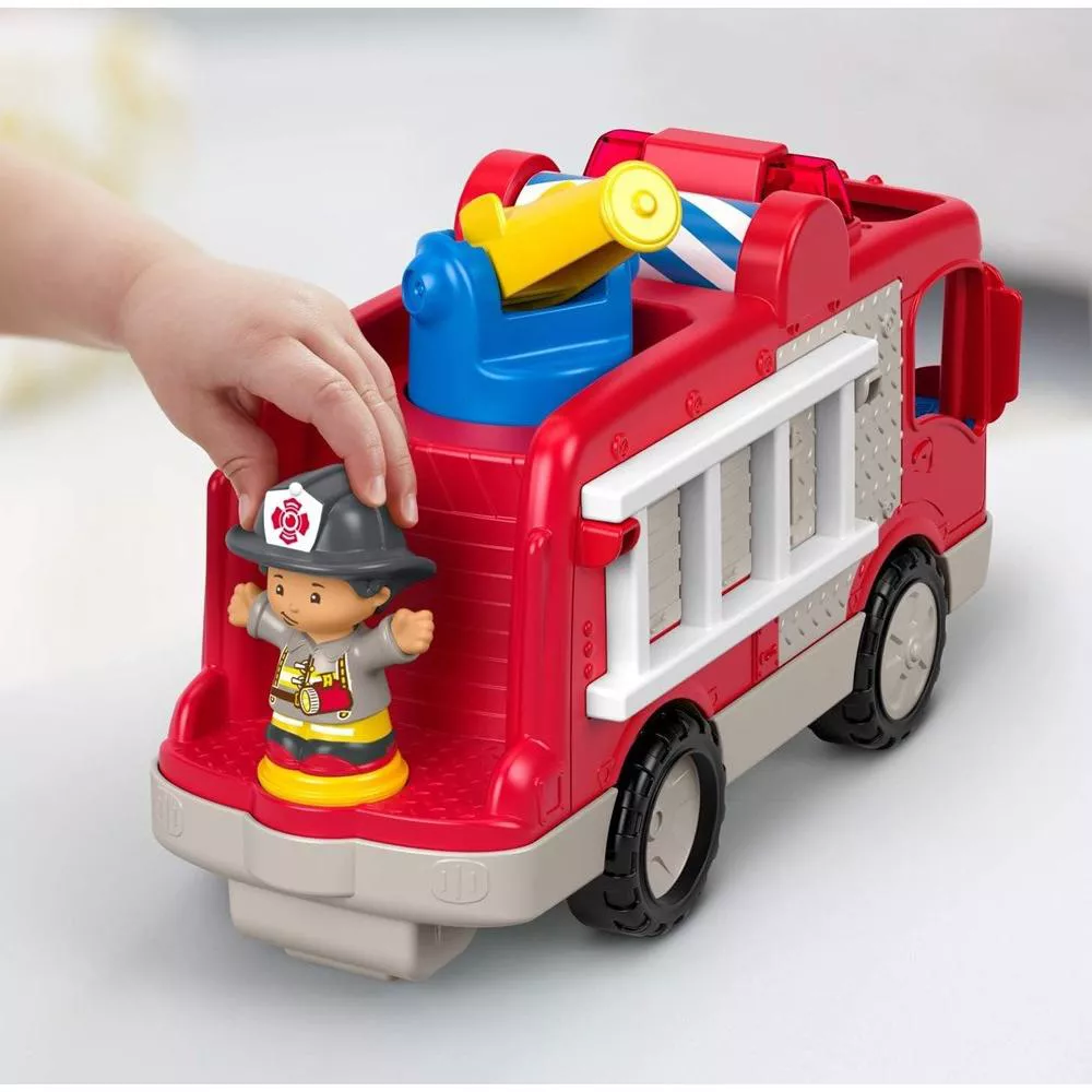 Fisher-Price Little People Helping Others Fire Truck FMN98 thumbnail