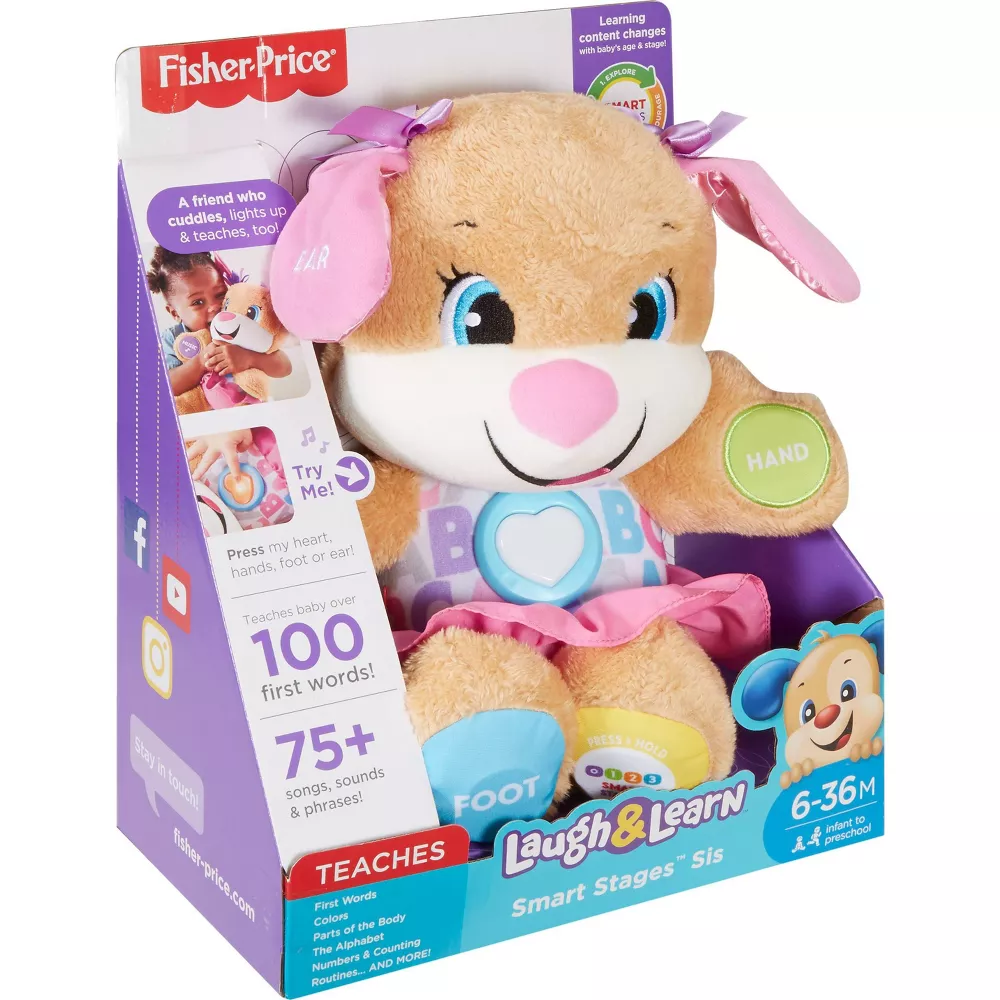 Fisher-Price Laugh and Learn Smart Stages Puppy - Sis FDF22 thumbnail
