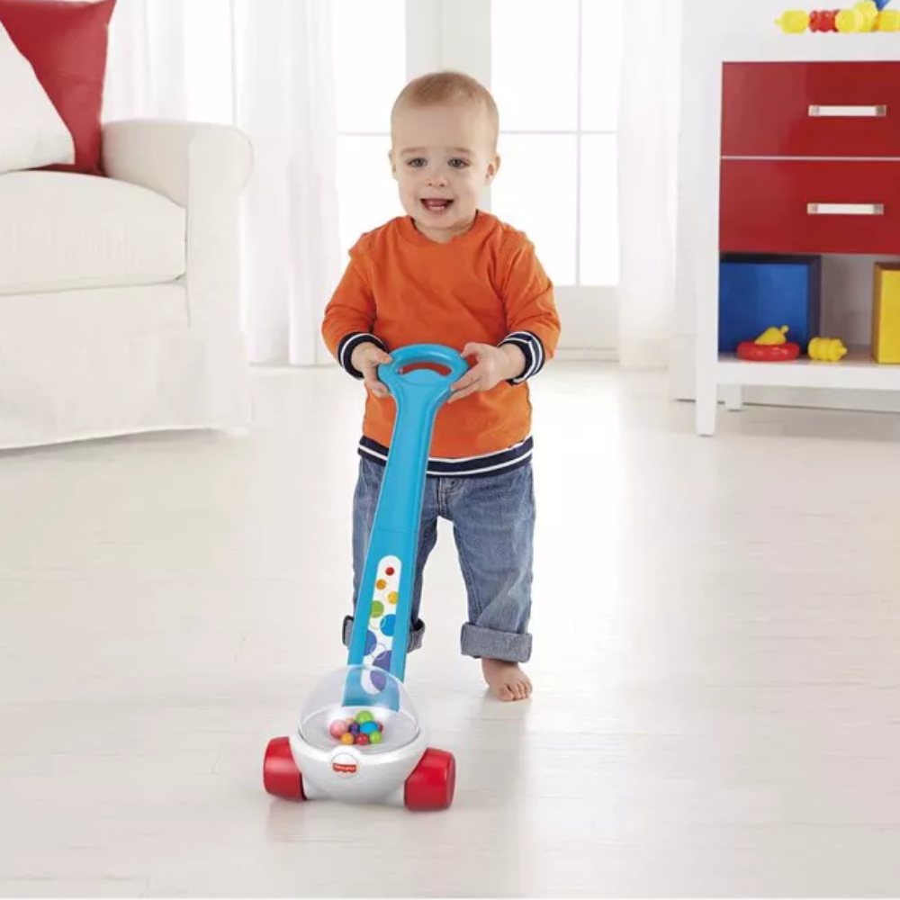 Fisher-Price Classic Corn Popper Walk & Push Toy Blue CMY-10 thumbnail