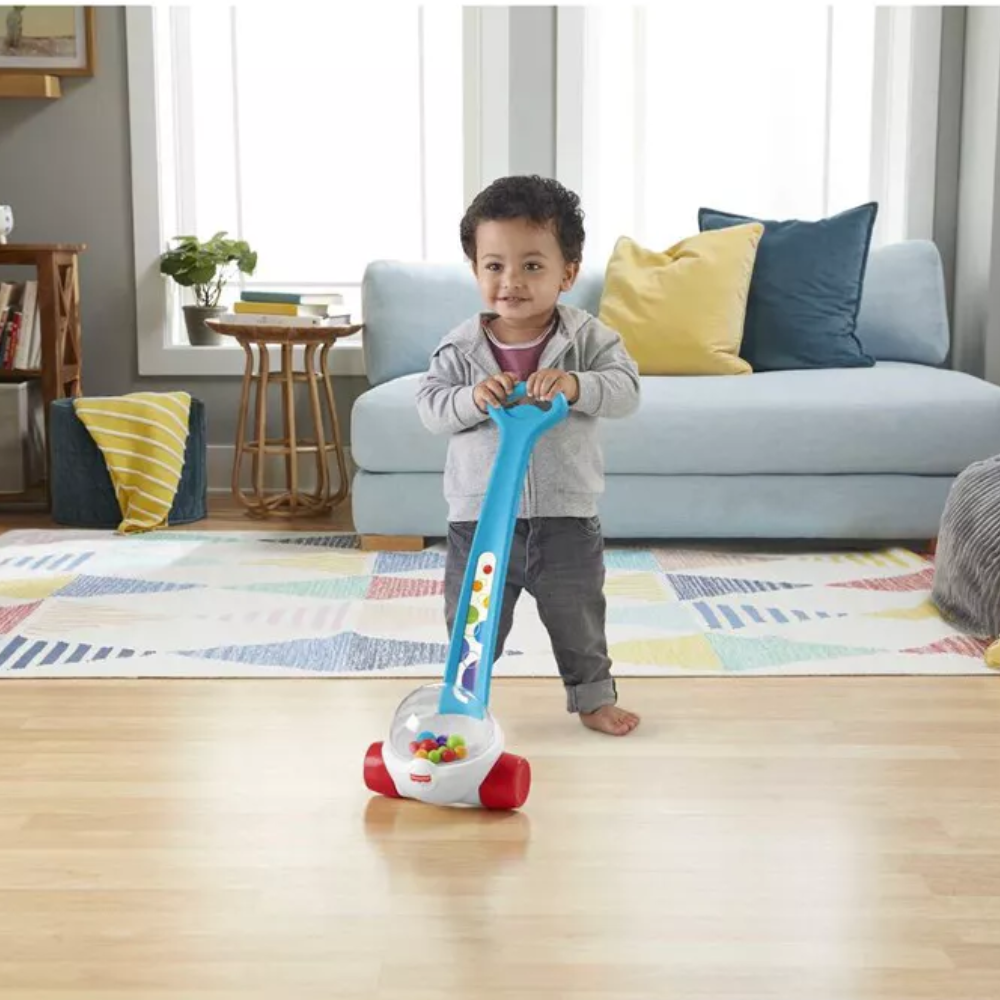 Fisher-Price Classic Corn Popper Walk & Push Toy Blue CMY-10 thumbnail