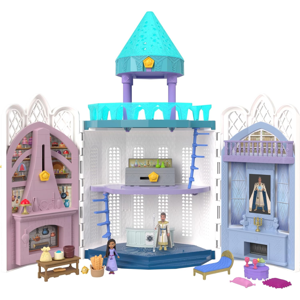 Mattel Disney Wish Rosas Castle Dollhouse Playset HPX38 thumbnail