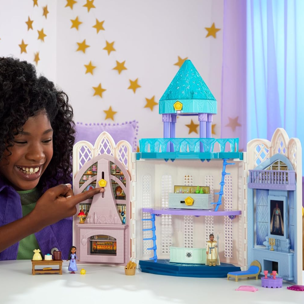 Mattel Disney Wish Rosas Castle Dollhouse Playset HPX38 thumbnail