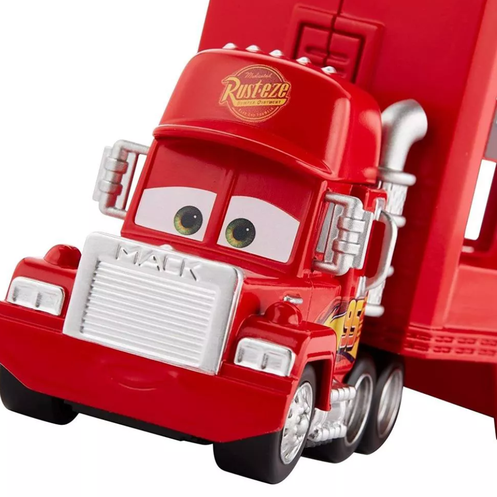 RED Disney Pixar Cars Minis Transporter with Vehicle thumbnail