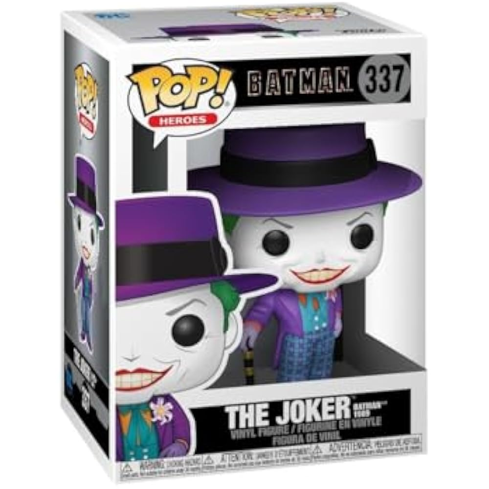 Funko Pop! Heroes Batman 1989-Joker with Hat F-47709 thumbnail