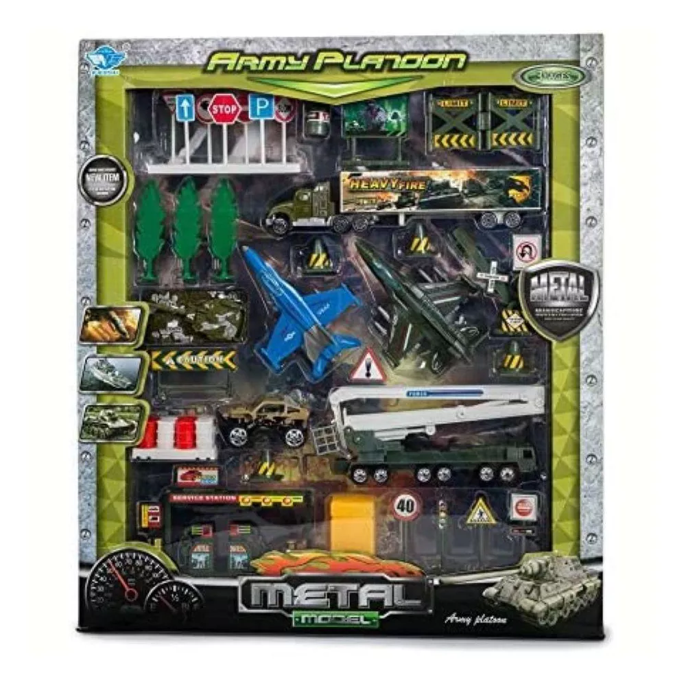 Big-Daddy Die-Cast Metal Heavy Fire Kids Toy Military cars 40+. The Big-Daddy Military Special Operations Set is the ultimate playset for young adventurers who love action-packed, imaginative military play.  BD-BF1084480 thumbnail