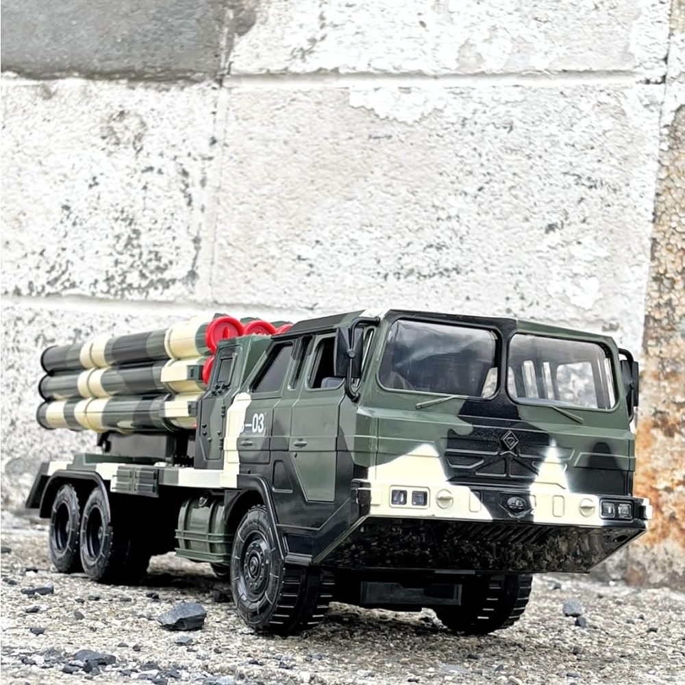 Military 18 Missile Transport Army Truck Long Range  Missile DB-6281-A thumbnail