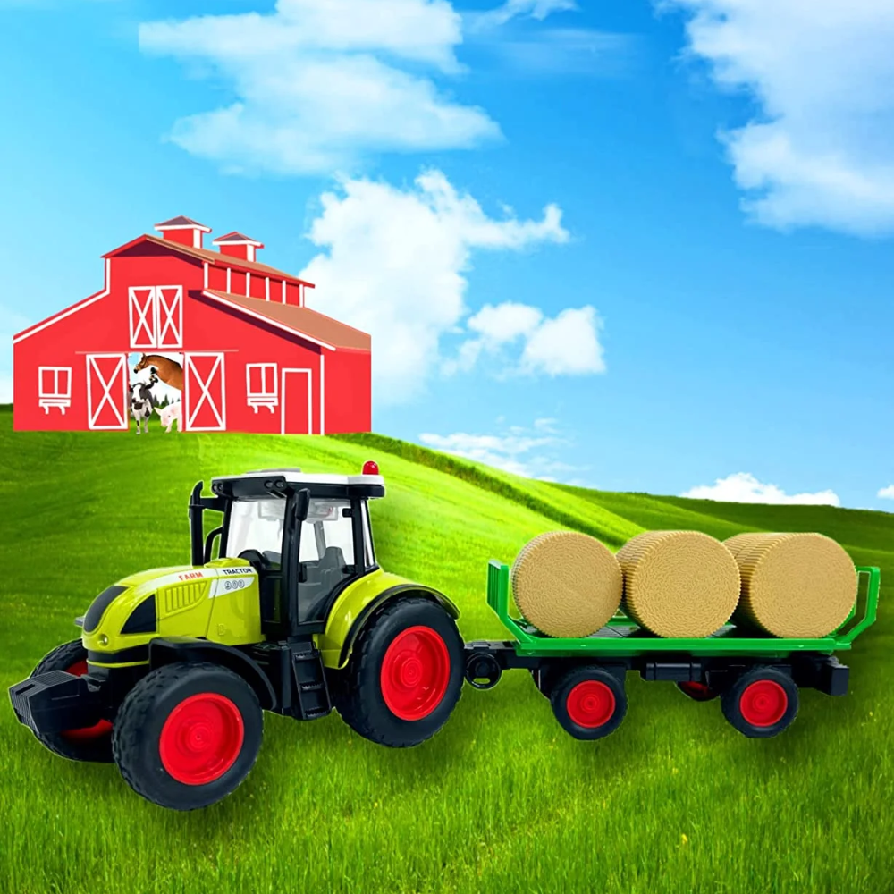 Big Daddy - Farmland - Agricultural Series Light Weight Hay Barrel (6) Transport Farming Tractor Machine. These toys are perfect for kids who love outdoor adventures. BD-WY900E thumbnail