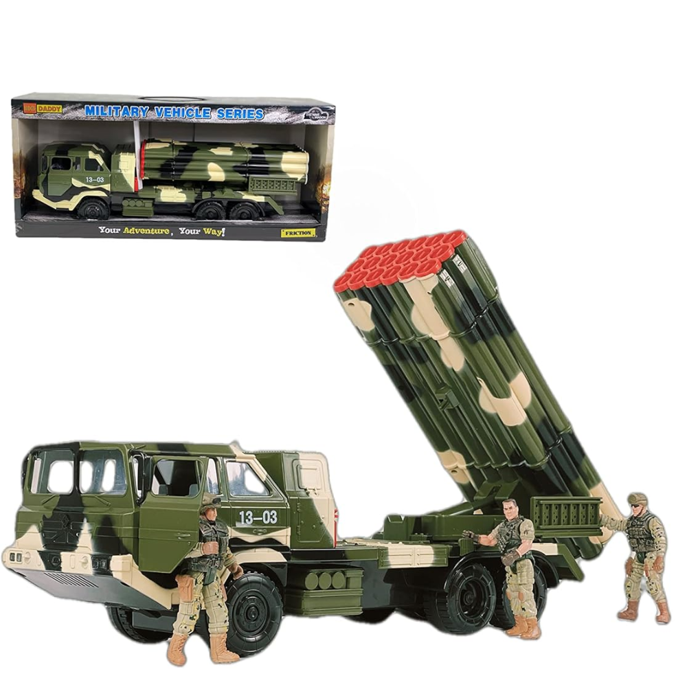 Military 18 Missile Transport Army Truck Long Range  Missile DB-6281-A thumbnail