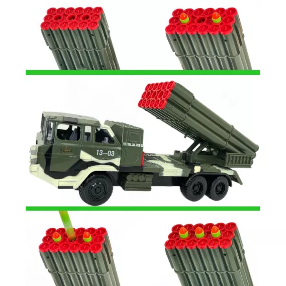 Military 18 Missile Transport Army Truck Long Range  Missile DB-6281-A thumbnail