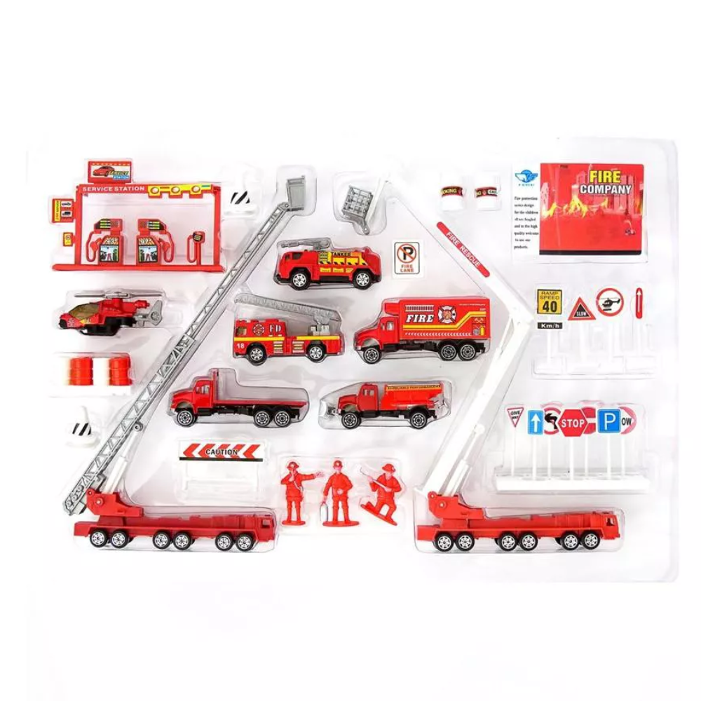 JP3107 Big-Daddy Fire Rescue 40+ Toy Play Set To Create a Perfect Emergency Scene. The Big-Daddy Fire Rescue Fun Play Set includes 40 essential pieces to build the ultimate emergency response scenario.  BD-D819546 thumbnail