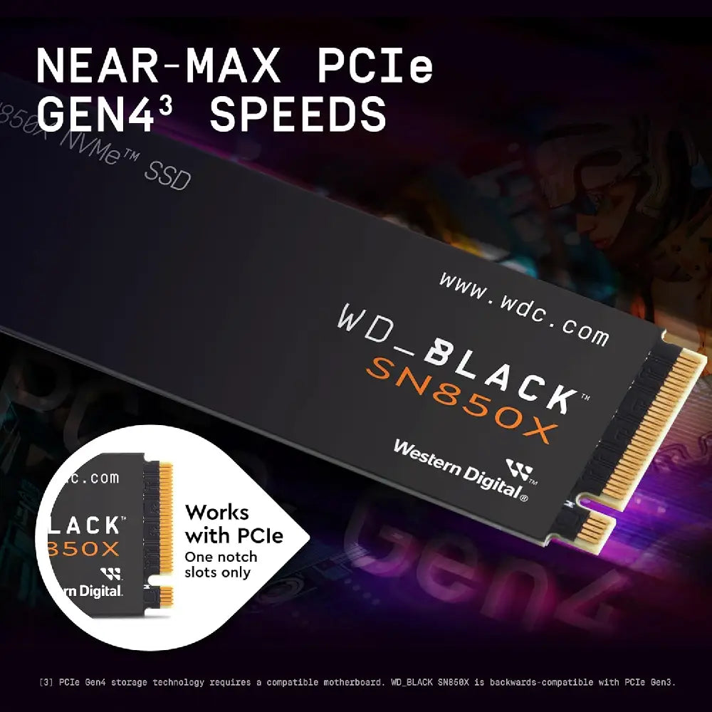 WD_BLACK 1TB SN850X NVMe Internal Gaming SSD WDS100T2X0E thumbnail