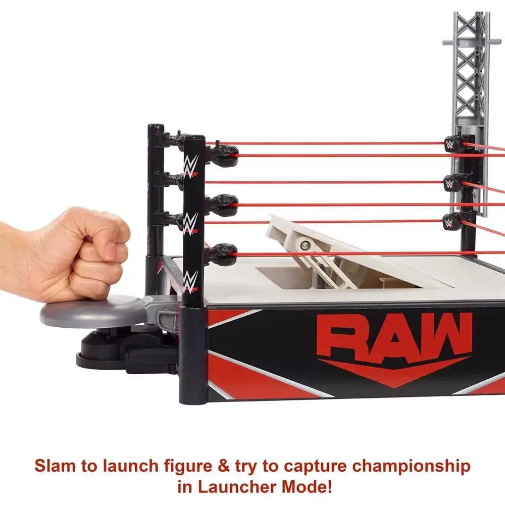 WWE Wrekkin Kickout Ring Playset With Ref Mode & Launcher Mode GXV80 thumbnail
