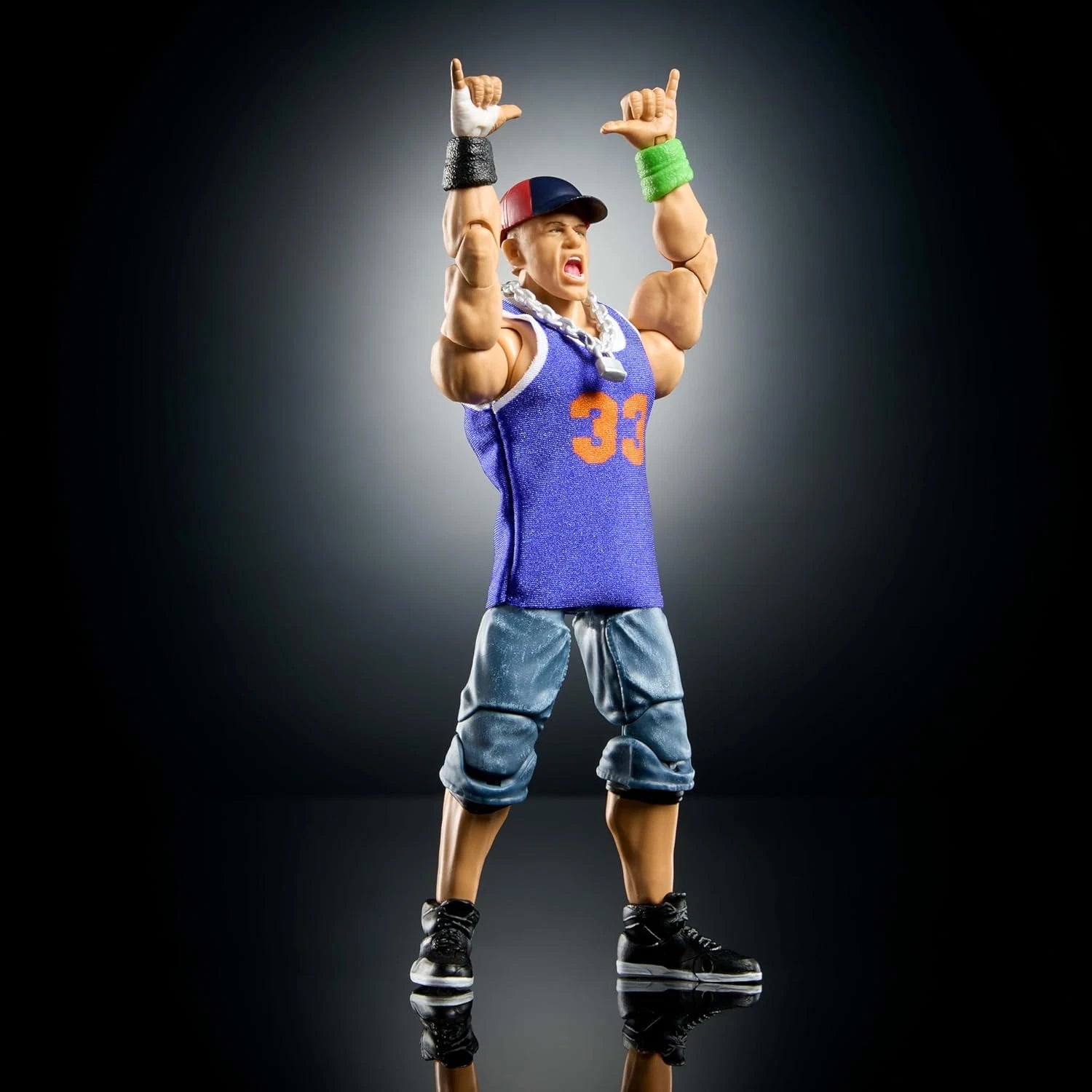 WWE Ultimate Edition John Cena Action Figure with Signature Wrestling Attire, Fully Poseable Limbs, Accessories and Collector-Quality Design for Kids and Fans thumbnail