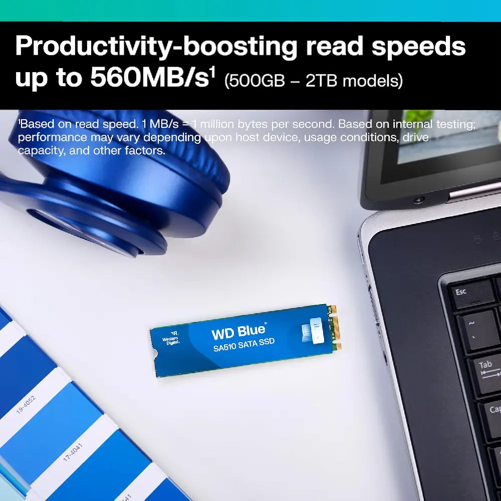 Western Digital 2TB WD Blue SA510 SATA SSD WDS200T3B0B thumbnail