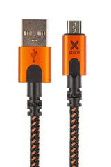 Xtorm Xtreme 1.5 m USB-A to Lightning Cable – Durable Braided Orange