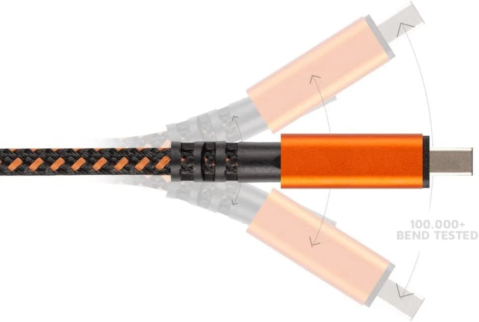 Xtorm Xtreme 1.5 m USB-A to Lightning Cable – Durable Braided Orange thumbnail