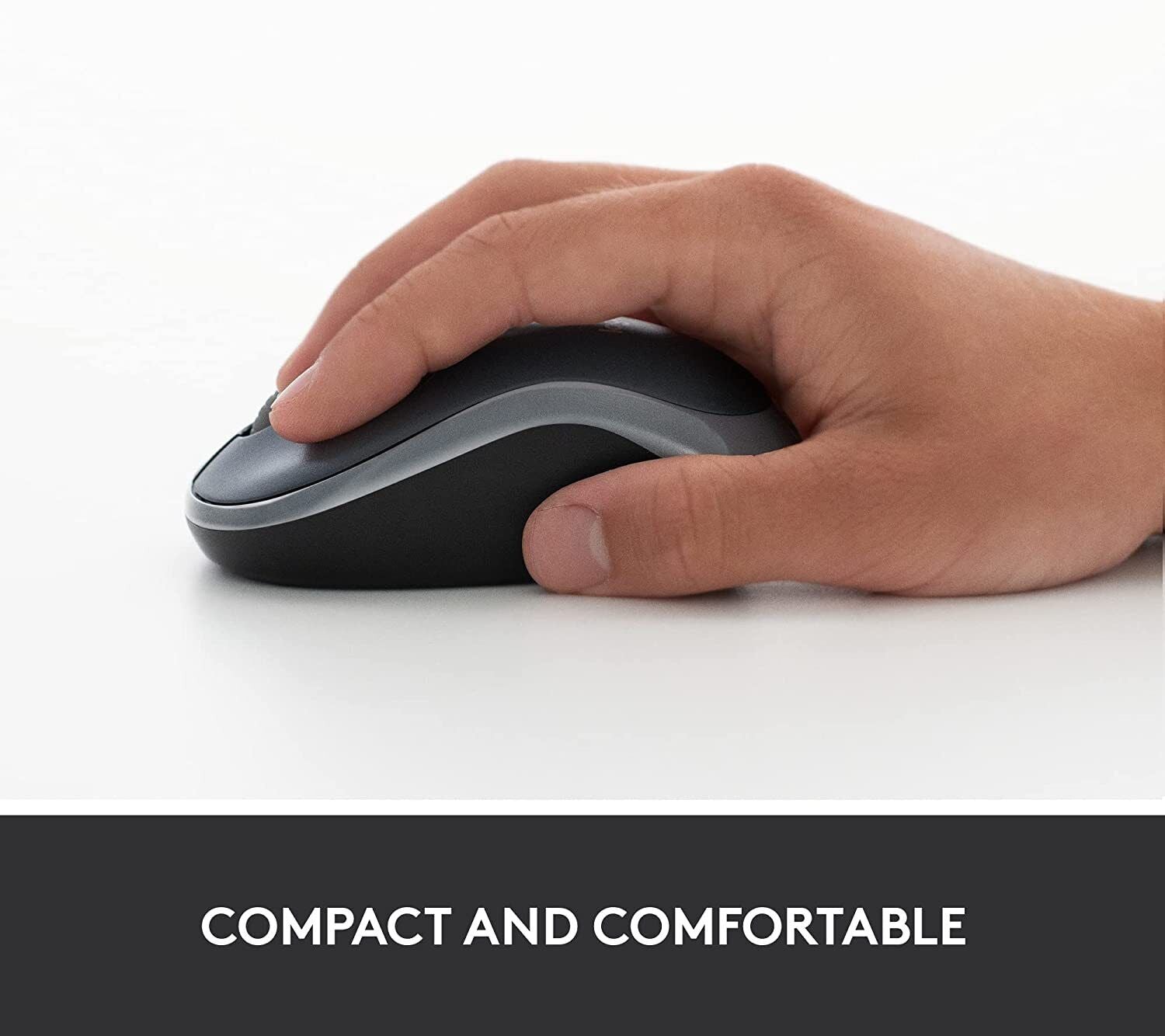 Logitech M185 Wireless Mouse Grey 910-002225 thumbnail