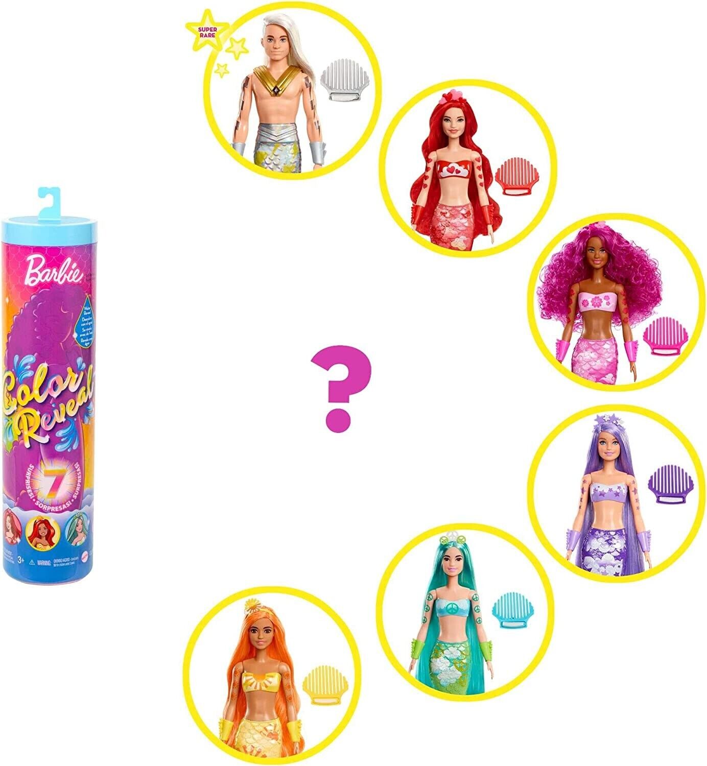 Barbie Color Reveal Mermaid Doll thumbnail