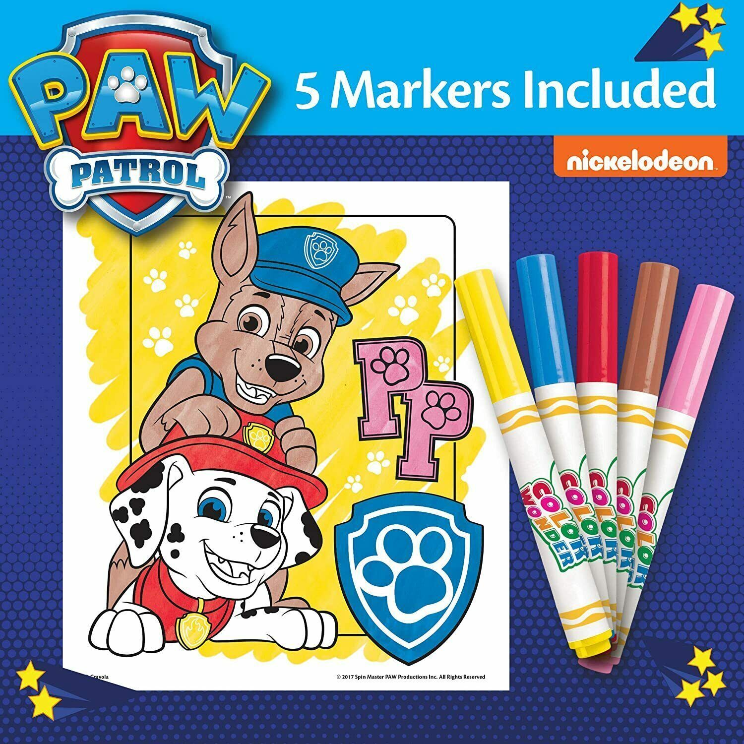 Crayola Paw Patrol Super Paws Color Wonder 75-7995 thumbnail