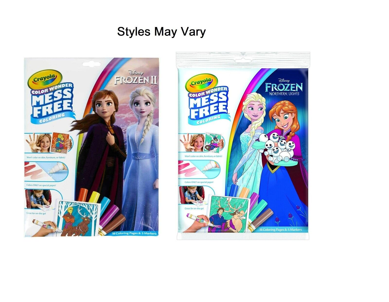 Crayola Color Wonder Mess Free Frozen 2 Colouring Pages & Markers thumbnail