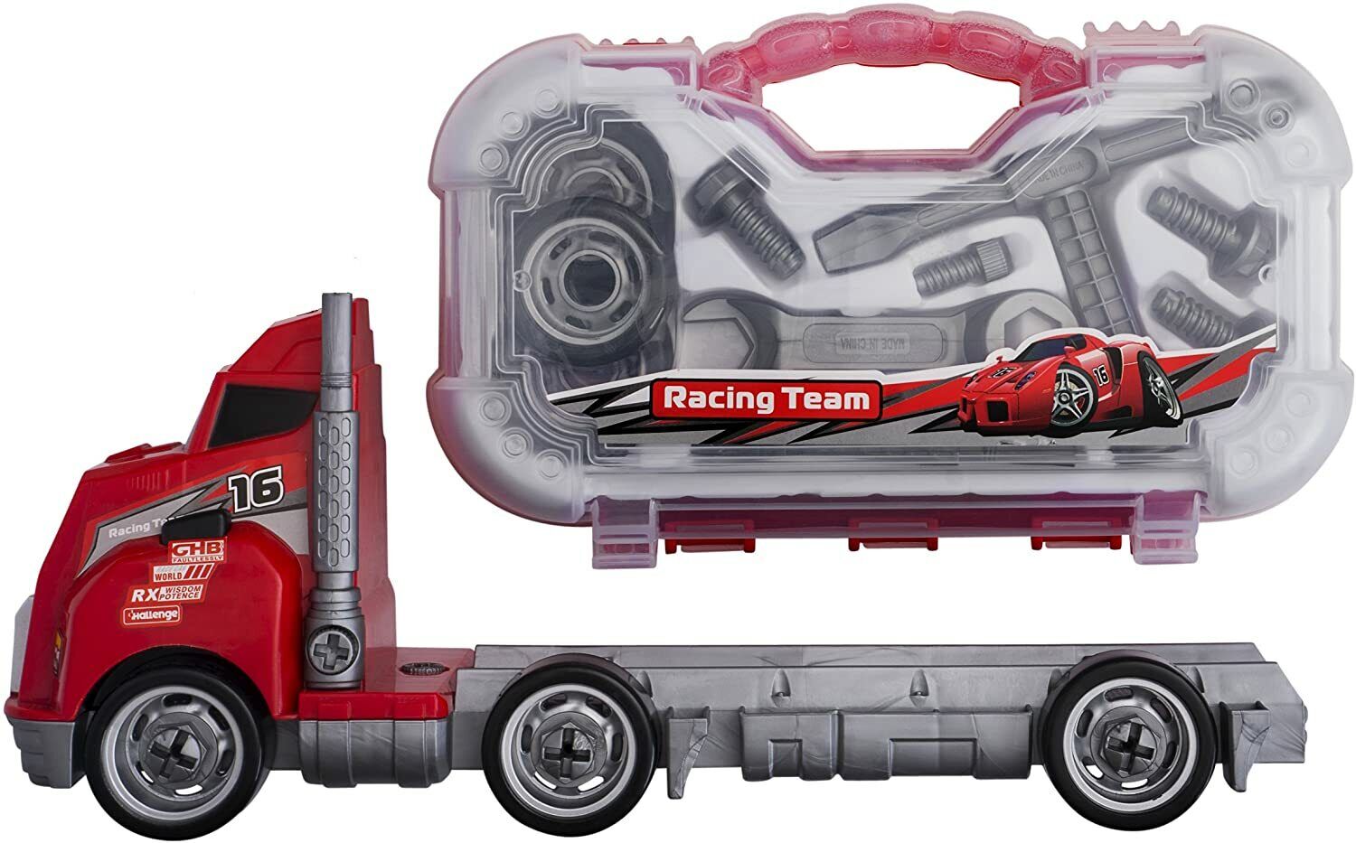 Big Daddy Transport Toy Truck With Tools To Take Apart BD-758836 thumbnail