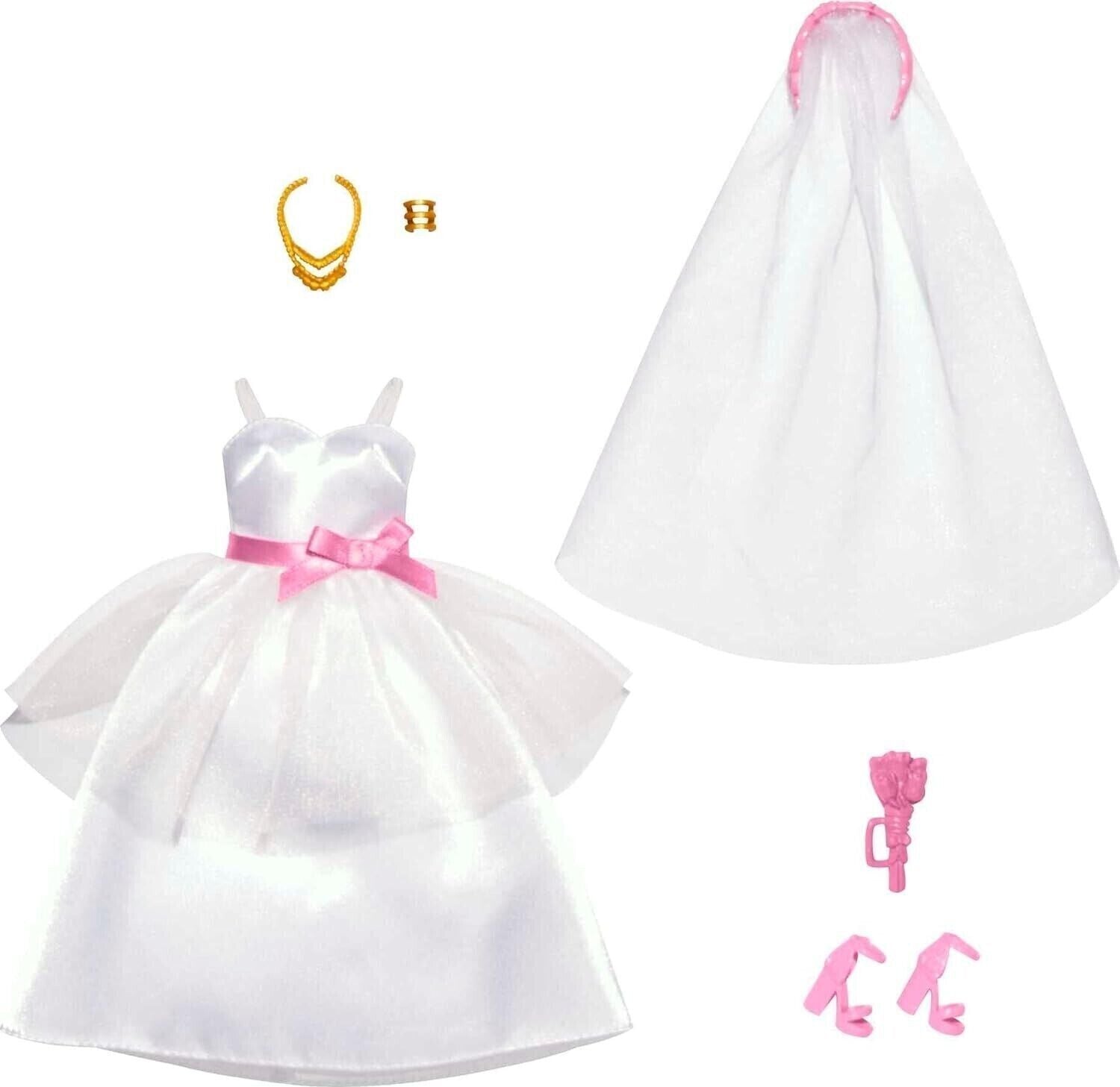 Barbie Clothes, Bridal Fashion Pack for Barbie Doll on Wedding Day thumbnail