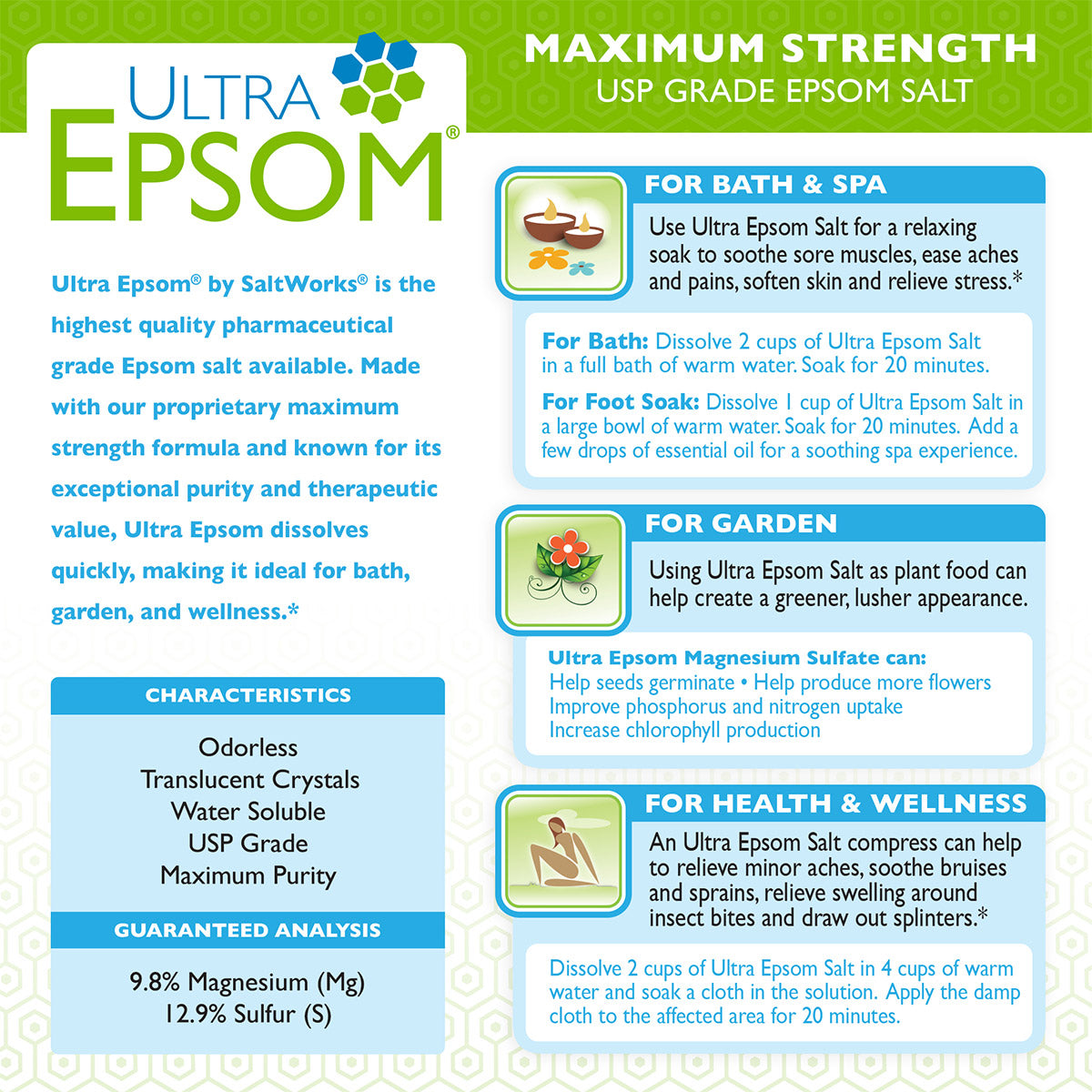 Ultra Epsom Unscented Bath Salt, 18 Pound Bag thumbnail