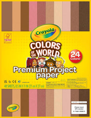 Crayola Colors of The World Construction Paper Premium Project 99-0091