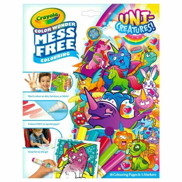 Crayola Color Wonder Uni-creatures Mess Free Coloring Pages thumbnail