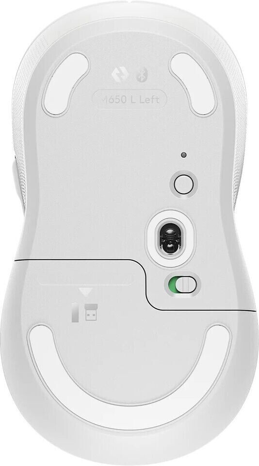 Logitech Signature M650 L LEFT Full Size Wireless Mouse Off-white. Wireless mouse designed to improve productivity, comfort and overall employee experience. 910-006235 thumbnail