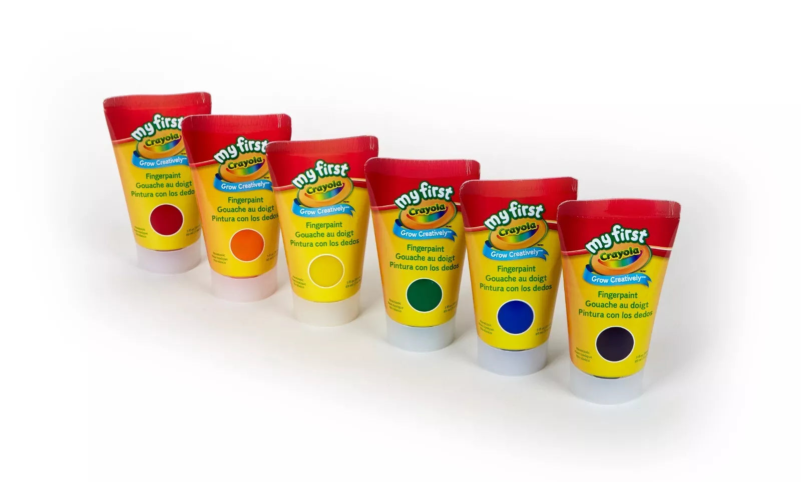 Crayola Washable Fingerpaint 6 Count Easy Squeeze Tubes thumbnail