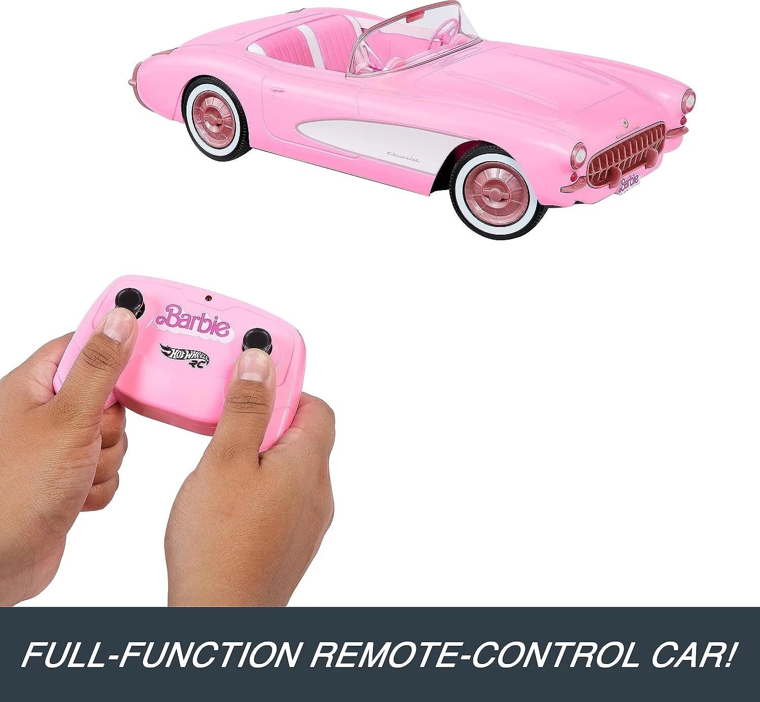 Hot Wheels Barbie RC Corvette from Barbie the Movie HPW40 thumbnail