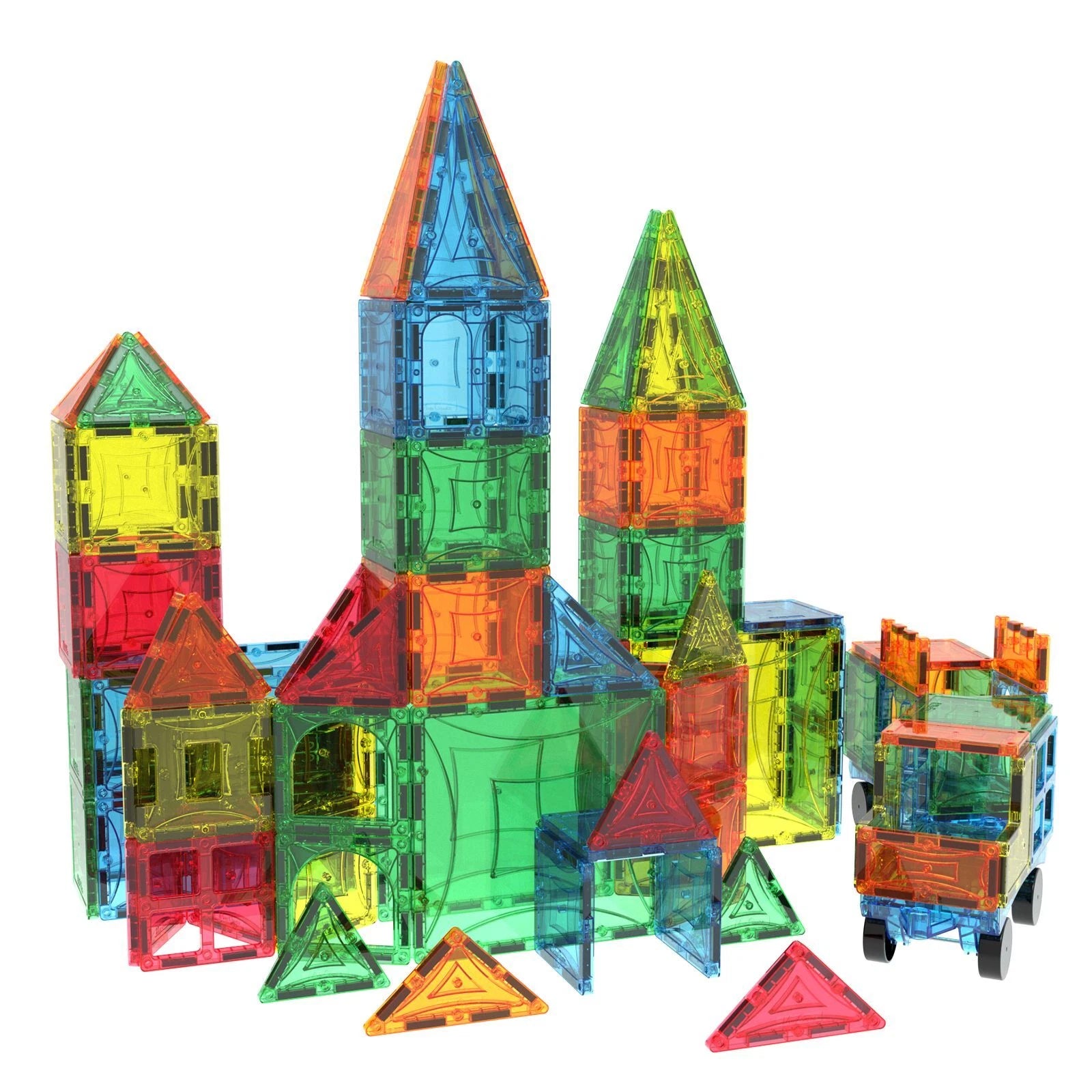 Mag-Genius Magna Award Winning Building Magnet Tiles Set 108/pc thumbnail