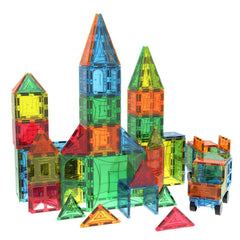 Mag-Genius Magna Award Winning Building Magnet Tiles Set 108/pc