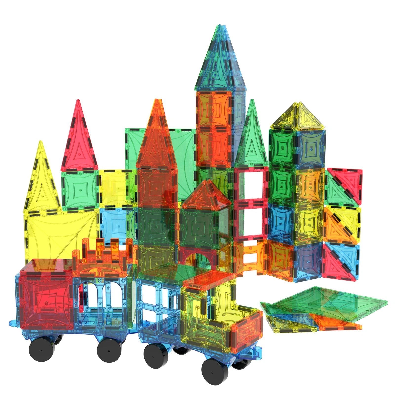 Mag-Genius Magna Award Winning Building Magnet Tiles Set 108/pc thumbnail