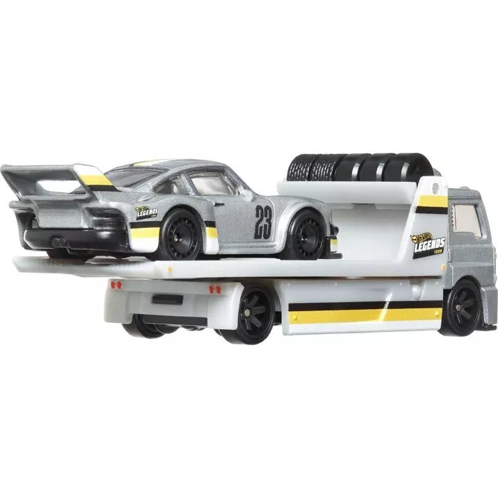 Hot Wheels Premium, Legends Transport Hauler and Toy HPG19 thumbnail