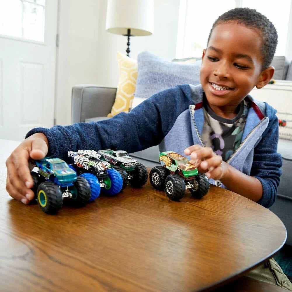 Hot Wheels Monster Trucks Set of 4 1:64 Scale Toy Trucks HLT73 thumbnail
