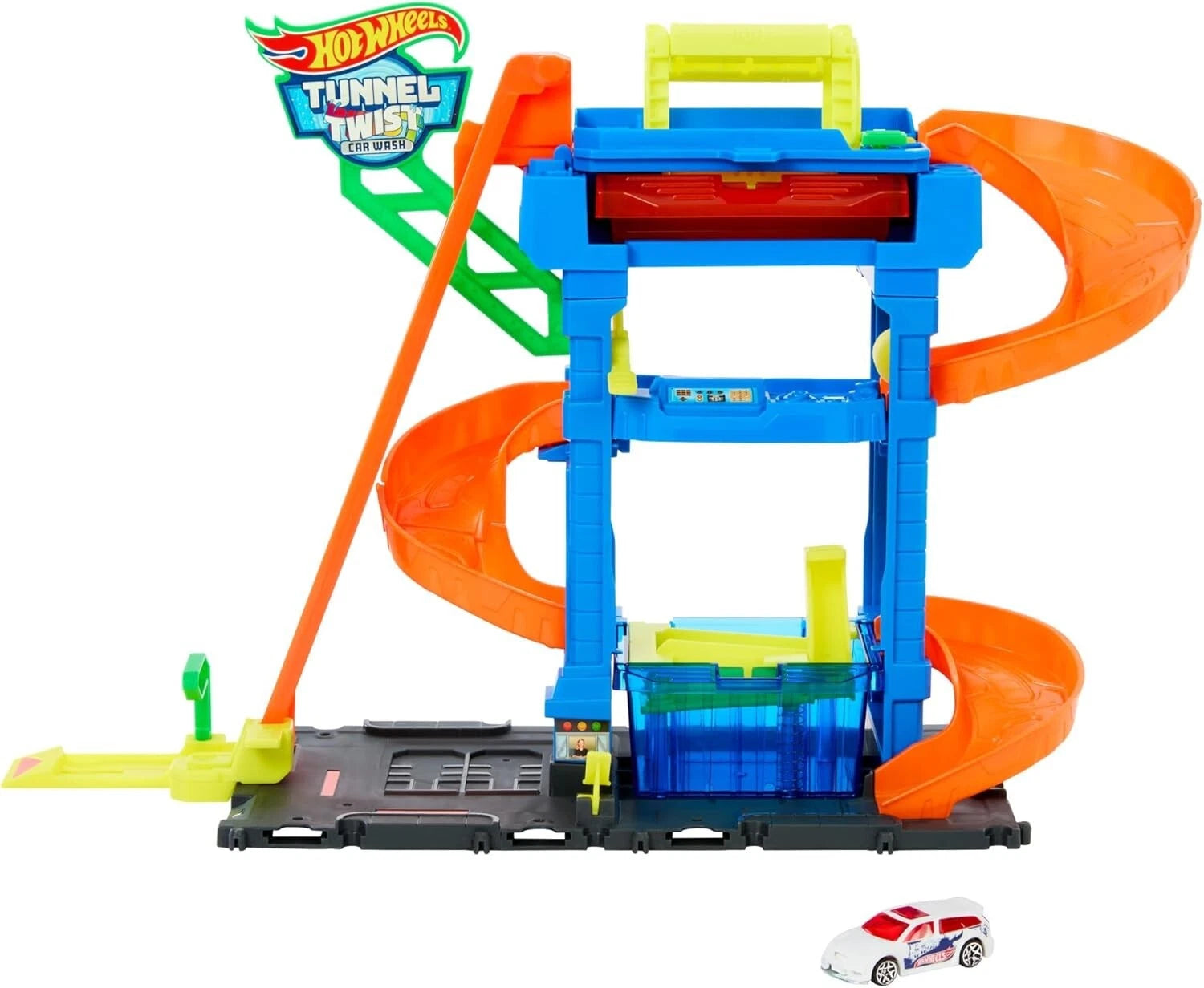 Hot Wheels City ECL Tunnel Twist Car Wash HTN80 thumbnail