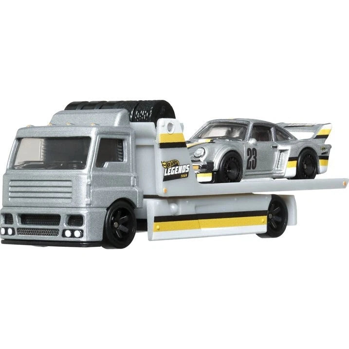 Hot Wheels Premium, Legends Transport Hauler and Toy HPG19 thumbnail
