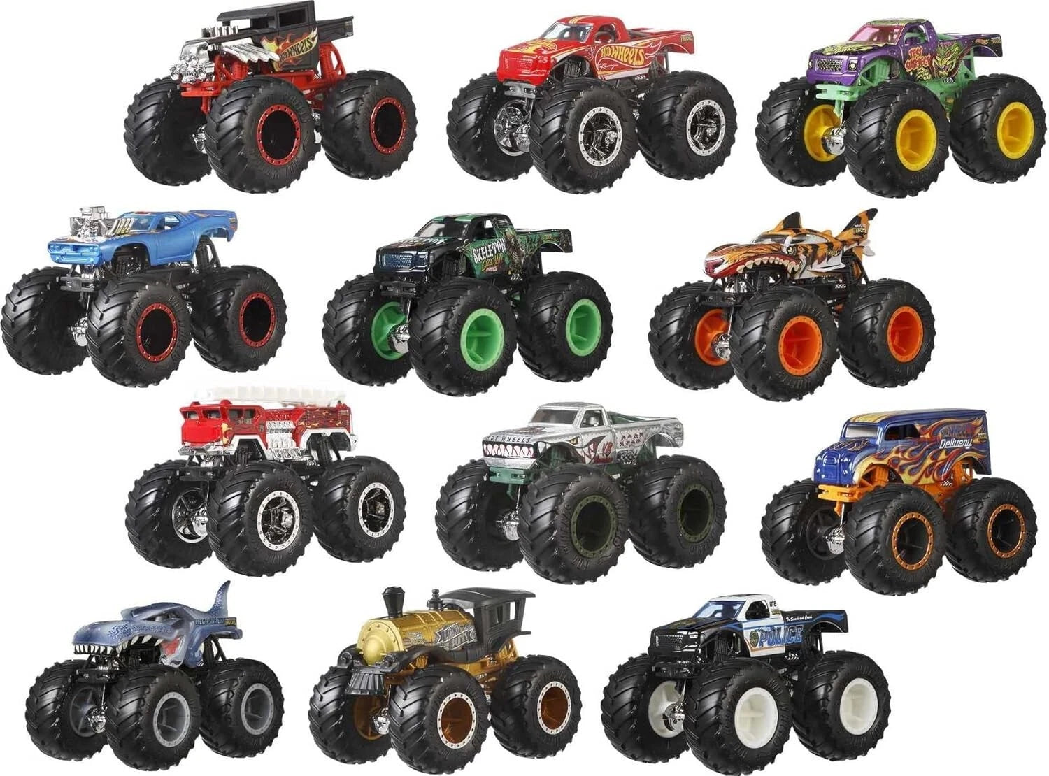 Hot Wheels Monster Trucks Toy Truck 12-Pack GGC61 thumbnail