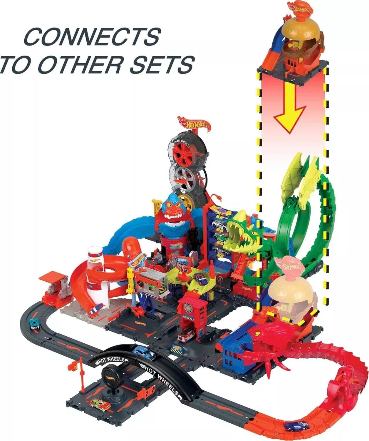Hot Wheels City Burger Drive-Thru Playset HDR26 thumbnail