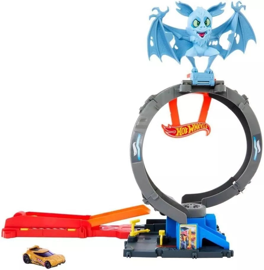 Hot Wheels City Toy Car Track Set - Bat HTN78 thumbnail