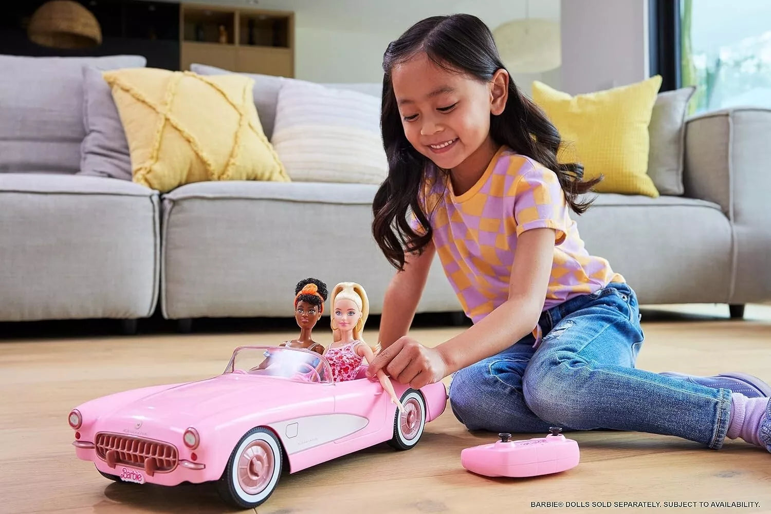 Hot Wheels Barbie RC Corvette from Barbie the Movie HPW40 thumbnail