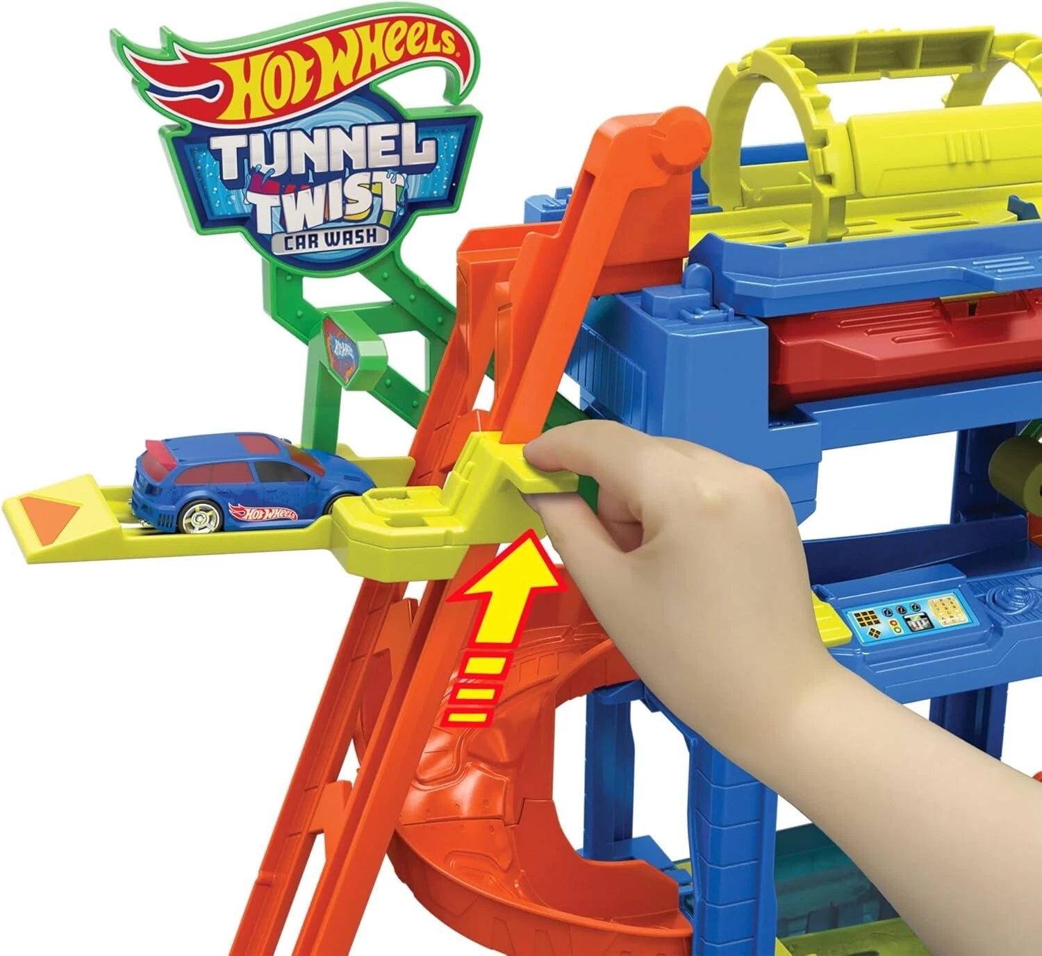 Hot Wheels City ECL Tunnel Twist Car Wash HTN80 thumbnail